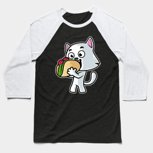 Cat Taco Kawaii Neko Anime Mexican food design Baseball T-Shirt